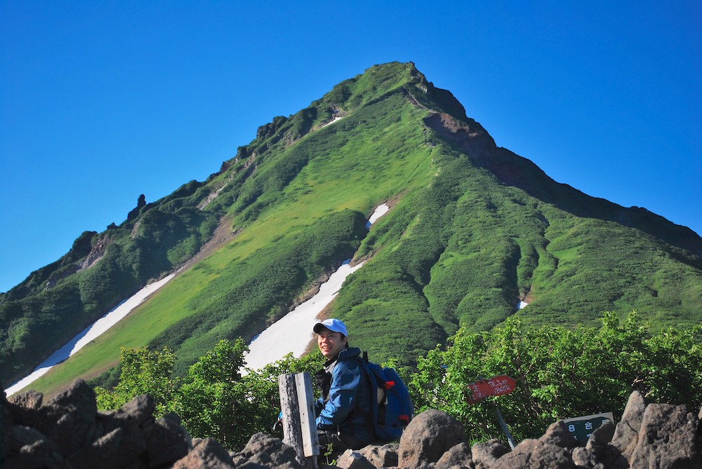climbing Mt. Rishiri